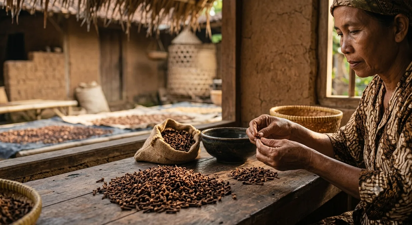 Clove quality control Indonesia